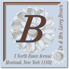 Name Doodles - Square Address Labels/Stickers (Fleur Blue)